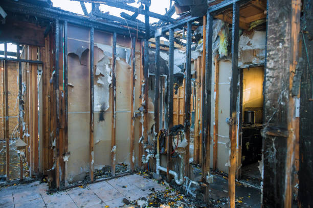 Professional Emergency Fire Cleanup technician working in Waverly, IL